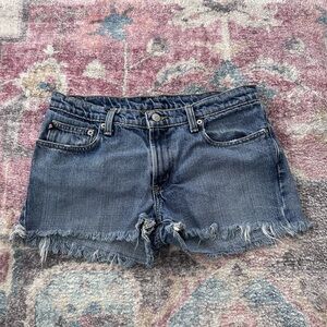 Ralph Lauren Polo Jeans Company Denim 2" Cut Off Shorts Size 29